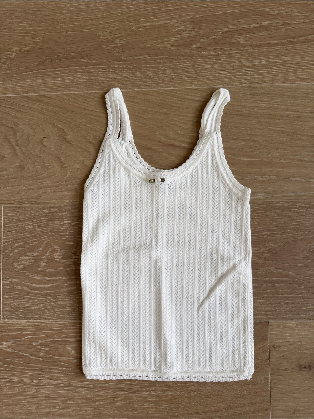 Wilfred White Knit Tank One-Piece for Kids